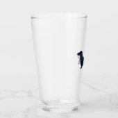 Silhouette für lange Haare Dackel Glas (Rechts)