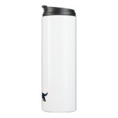 Silhouette für lange Haare Dackel Schwarzes Wasser Thermosbecher (Nach rechts gedreht)