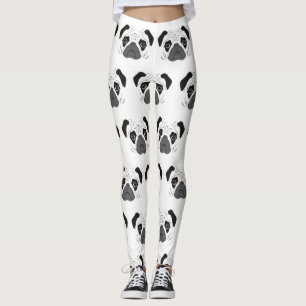 Silhouette für Mops Leggings