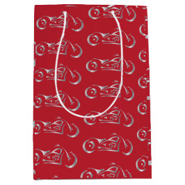 Silhouette für Motorräder Mittlere Geschenktüte