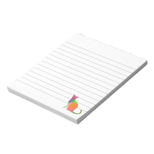 Silhouette für Poly Notizblock (Rotiert)