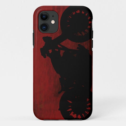 Silhouette für schwarze Motorräder Case-Mate iPhone Hülle (Rückseite)