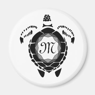 Silhouette für Schwarzmeerschildkröten Magnet