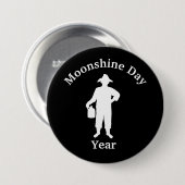 Silhouette für Schwarzweißmoonshiner Button (Vorne & Hinten)