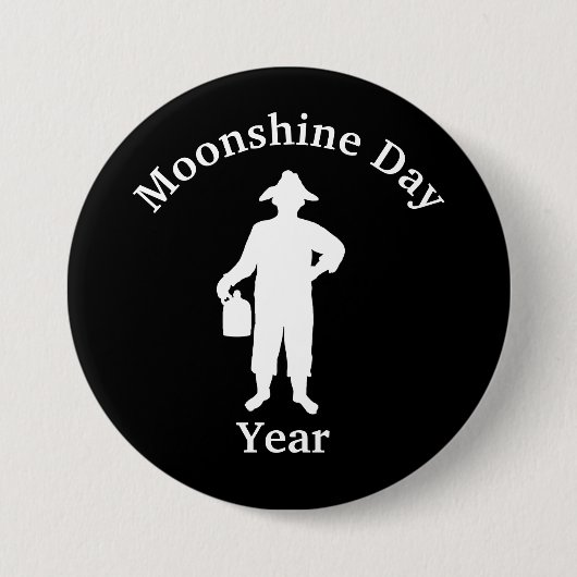 Silhouette für Schwarzweißmoonshiner Button (Vorderseite)