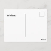 Silhouette für Soldaten Postkarte (Rückseite)