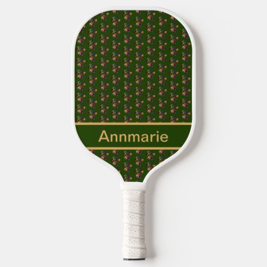 Silhouette für Tierpaare Erntedank Pickleball Schläger (Vorderseite)
