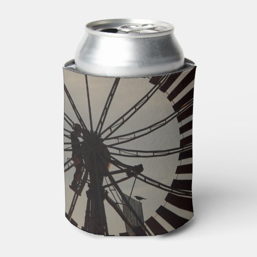 Silhouette für Windmühlen kann kühler werden Dosenkühler (Kanne Vorderseite)