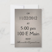 Silhouette Gay Grooms mit Regenbogenherz Einladung (Rückseite)