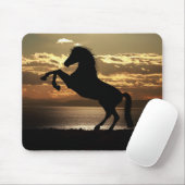 Silhouette gegen den Sonnenuntergang Mousepad (Mit Mouse)