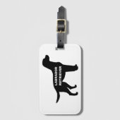 Silhouette Gepäckanhänger (Vorderseite Vertikal)