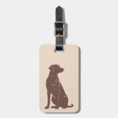 Silhouette Gepäckanhänger (Vorderseite vertikal)