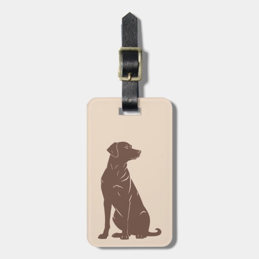 Silhouette Gepäckanhänger (Vorderseite vertikal)