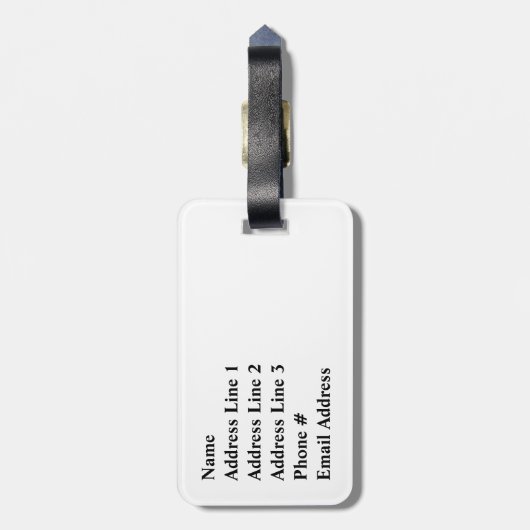 Silhouette Gepäckstück Gepäckanhänger (Rückseite vertikal)