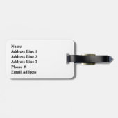 Silhouette Gepäckstück Gepäckanhänger (Rückseite horizontal)