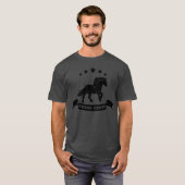 Silhouette-Geschenk für Reiter T-Shirt (Vorne ganz)