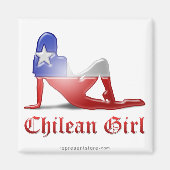 Silhouette Girl Magnet (Vorne)