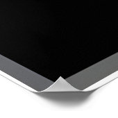 Silhouette-Girl-Workout-Mond Poster (Ecke)