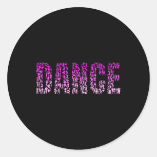 Silhouette Girls Dance Shirt Dancer Shirt Frauen D Runder Aufkleber