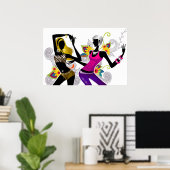 Silhouette Girls Poster (Heimbüro)