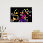 Silhouette Girls Poster (Küche)