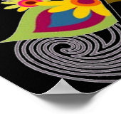 Silhouette Girls Poster (Ecke)