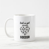 Silhouette Girls spielen Fußball Kaffeetasse (Links)
