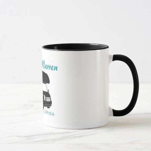 Silhouette-Grafik der Klassen-C Motorhome Tasse (Rechts)