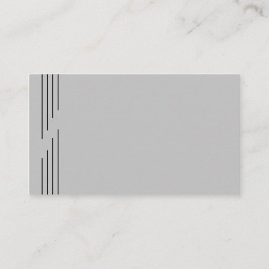 Silhouette Grau Golf Instructor Visitenkarte (Rückseite)