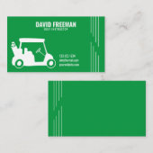 Silhouette Green Golf Instructor für einfaches War Visitenkarte (Vorne/Hinten)