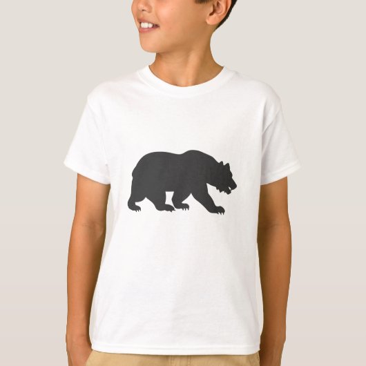 Silhouette Grizzly Bär-Choose background T-Shirt (Vorderseite)