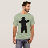 Silhouette Grizzlybär T-Shirt (Vorne ganz)