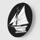 Silhouette Große Wanduhr (Winkel)