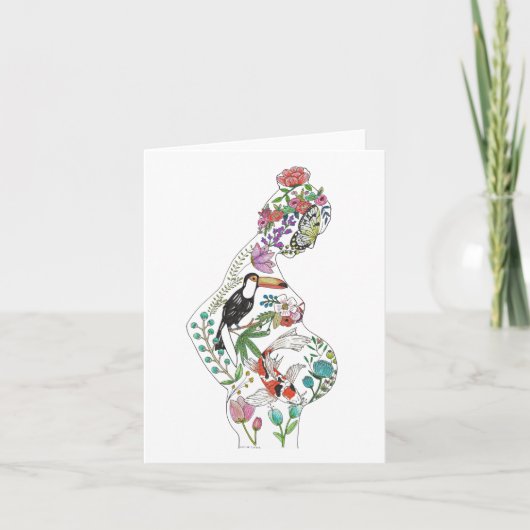 Silhouette Grußkarte Karte (Vorderseite)