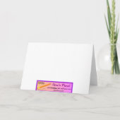 Silhouette-Grußkarte Karte (Rückseite)