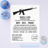 Silhouette, Gunsmith, Werbung in Verkaufsräumen Flyer (Einzeln)