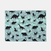 Silhouette Haifischwal Gefälle Sparkle Galax Fußmatte (Vorderseite)