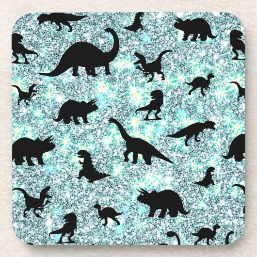 Silhouette Haifischwal Gefälle Sparkle Galax Getränkeuntersetzer (Vorderseite)