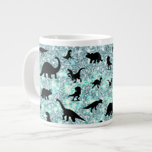 Silhouette Haifischwal Gefälle Sparkle Galax Jumbo-Tasse