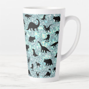 Silhouette Haifischwal Gefälle Sparkle Galax Milchtasse