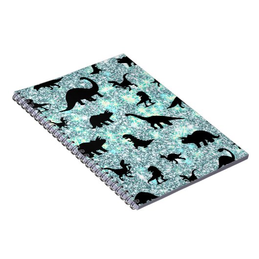 Silhouette Haifischwal Gefälle Sparkle Galax Notizblock (Rechte Seite)