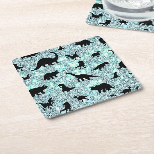 Silhouette Haifischwal Gefälle Sparkle Galax Rechteckiger Pappuntersetzer (angewinkelt)