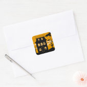 Silhouette Halloween House Stickers