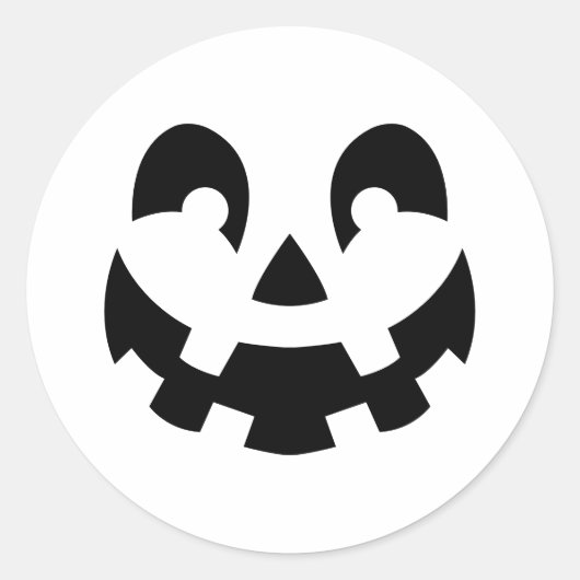 Silhouette Halloween Runder Aufkleber (Vorderseite)
