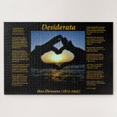 Silhouette Hand mit ihnen macht das Herz  Puzzle (Horizontal)