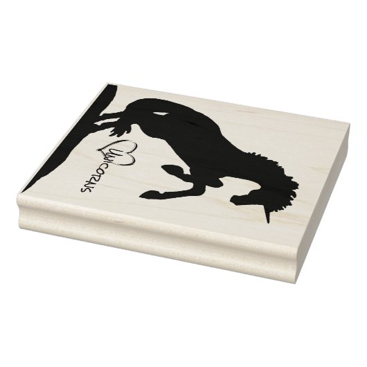 Silhouette (Herz) Gummistempel (Stempel)