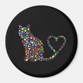 Silhouette, Herz, Magnet (Vorne)