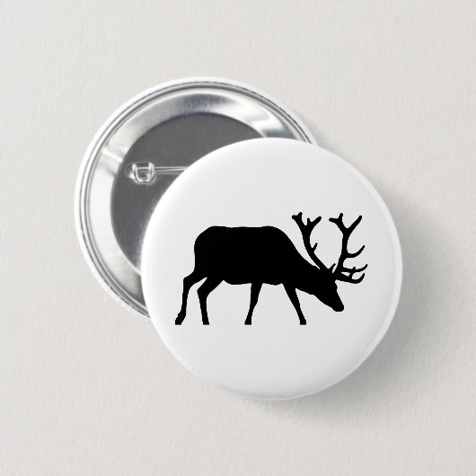 Silhouette Hirsche Button (Vorne & Hinten)