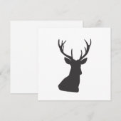 Silhouette Hirsche Silhouette Wild Postca Einladung (Vorne/Hinten)