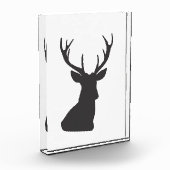 Silhouette Hirsche Silhouette Wild Postca Fotoblock (Links)